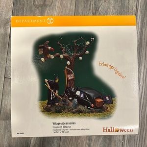 Department 56 Halloween Village Accessories Haunted Hearse